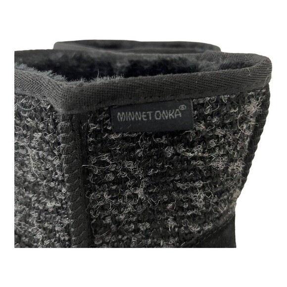 Minnetonka Size 6 Suede Fabric Faux Fur Lined Winter Ankle Boot 86410 - Picture 5 of 8